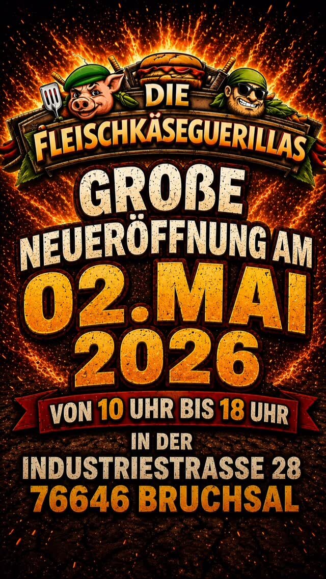 Instagram-Beitrag der Fleischkäseguerillas: Ankündigung der großen Neueröffnung