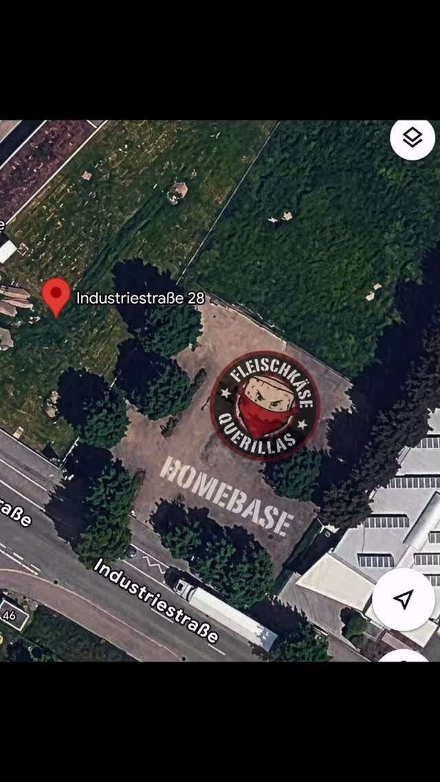 Kartenausschnitt: Standort der Fleischkäseguerillas, Industriestraße 28, 76646 Bruchsal